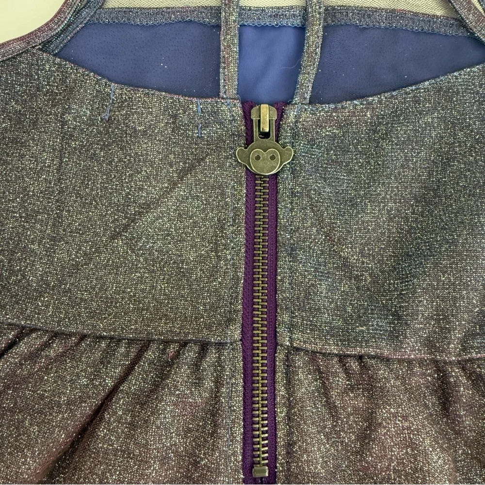 Appaman Purple Iridescent Shimmer Dress w/ Sheer Overlay Girls Size 5 - Picture 4 of 6